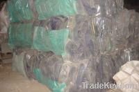 pvc transparent &amp; blue scraps