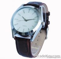 leather band watch