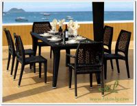 wick outdoor dining set