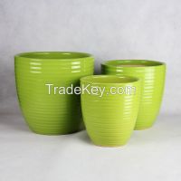 small ceramic flower pot 332 color glazed series