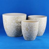 small ceramic flowerpot 331 pearl glaze series