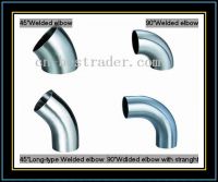 Sanitary stainless steel elbow pipe fitting
