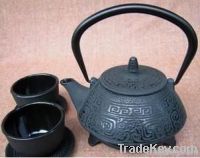 Japanese styl health cast iron teapot set