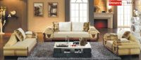 Leather With Fabric Sofa
