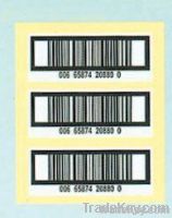 Bar code printing sticker