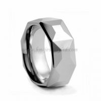 Facets Tungsten Rings