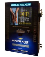 A Boozelator 5000 Breathalyzer Vending Machine