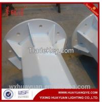 hot dip galvanized octagonal steel pole