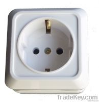 wall socket, 2 gang wall socket