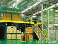 Mezzanine floor storage racking