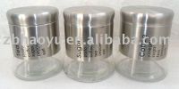 Glass Jar With Stainless Steel Casing