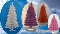 6.0' PVC Flocked Tree W/467 Tips, Plastic Stand, Hinged