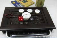 Manufacturers selling green ebony wooden tea set