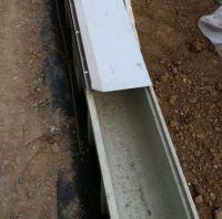Polymer drain trench with covers