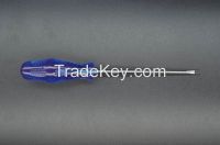 NIDA crystal plastic handle slotted screwdriver