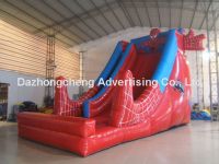 inflatable slide spiderman