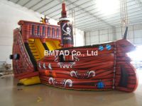 inflatable slide pirate ship