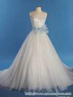 2015 New Fashion Tull Bridal dress Crystal and Pearl Beaded  White /ivory lace Wedding dress made in China