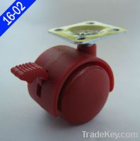 Furniture caster wheel with  plate or brake-supplier