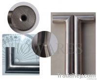 Hollow welded stainless steel cabinet handle