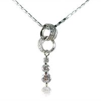Zirconia earrings, bracelet, necklace