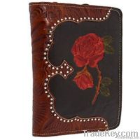 beautiful flower nylon lady wallet