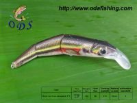 Hard plastic minnow fishing lure bait