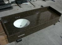 black granite countertop