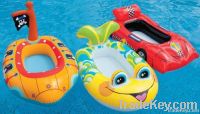 2011 new design transparent inflatable children swim ring