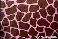 polyester minky giraffe cuddle blanket fabric