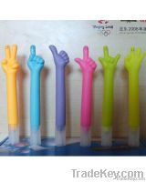 Plastic finger pen From China