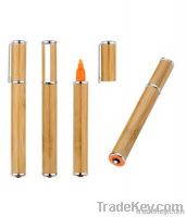 Promotional Bamboo Led/Laser Highlighter Ball Pen