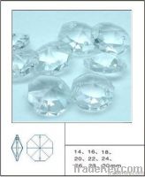 faceted octagonal crystal beads