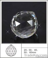 crystal faceted chandelier ball