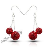 Crystal Ball Fashion Earrings