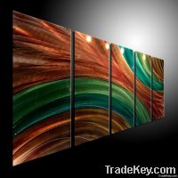 METAL PAINTING WALL ORIGINAL ABSTRACT ART