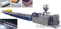 Wood-plastic extrusion line