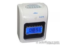 electronic time attendance machine with back-up battry