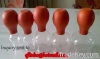 Glass cupping jar with rubber ball 5 pcs/set