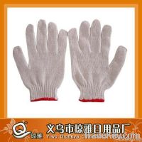 withe cotton glove