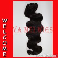 16 inch Body wave 2# high quality 100% human remy hair machine made we