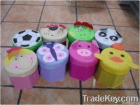 non-woven+210D polyester fancy home storage stool