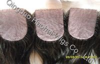 Best sale human hair silk top closure all hand tied