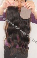 Best quality human hair silk top closure all hand tied