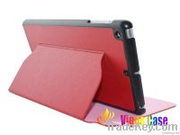 Light and thin stand case with PC shell for ipad mini