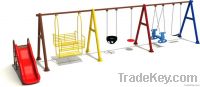 Children swing set, swing set combined with slide