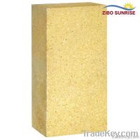 Large shaped refractory blocks for glass furnace