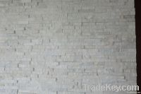 white quartz culture stone wall panel