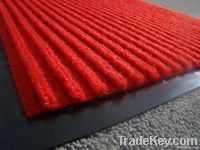 Polyester surface Ribbed door mat with PVC backing