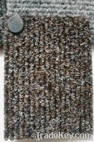 Ribbed carpet mat with PVC backing